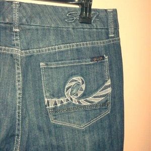 NWT SEVEN 7 BOOT CUT JEANS  SIZE 14